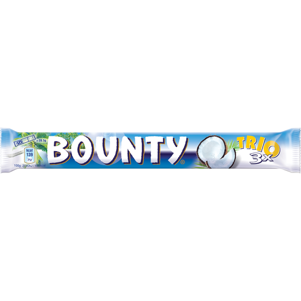 CIOCOLATA CU LAPTE UMPL COCOS BOUNTY TRIO 85G