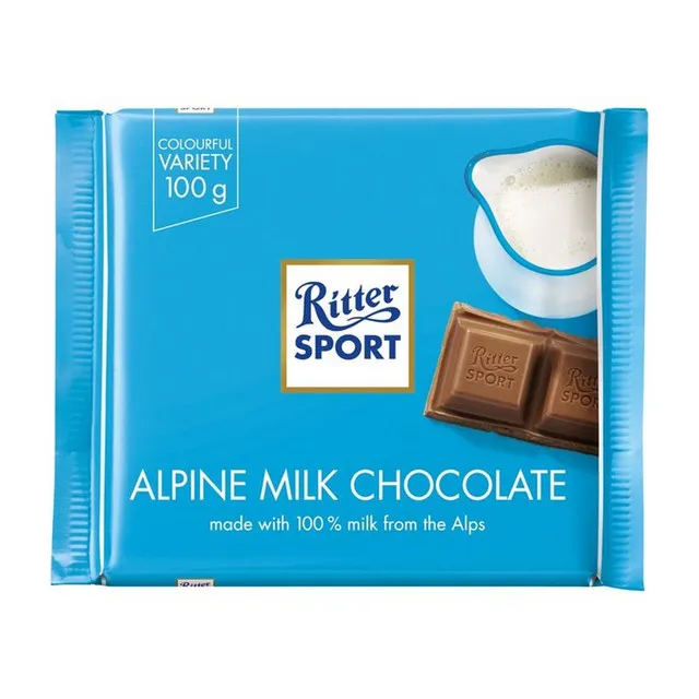 CIOCOLATA RITTER ALPINE MILK 100G