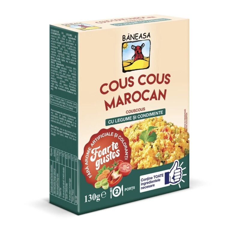 COUS COUS MAROCAN CU LEG&CONDIMENTE BANEASA 130G